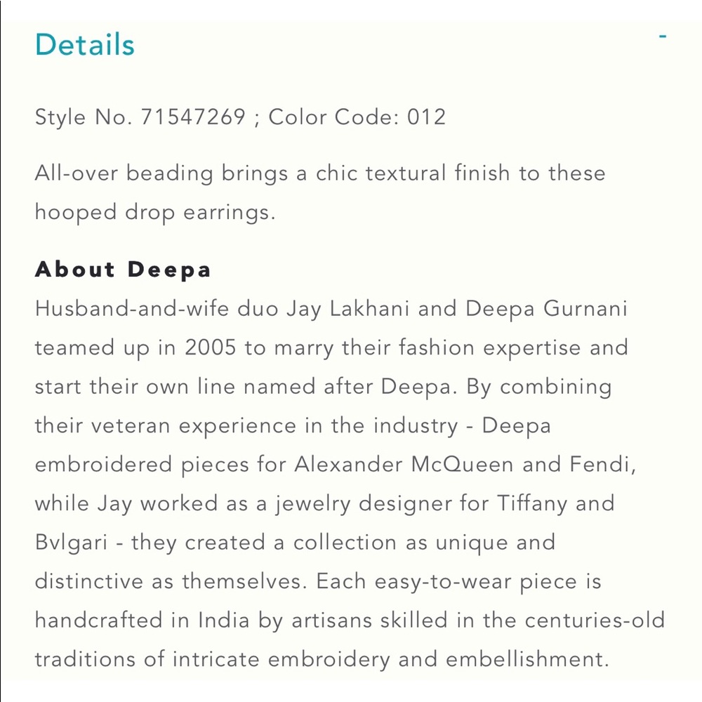 Anthropologie Anya beaded hoop drop earring - Picture 5 of 8
